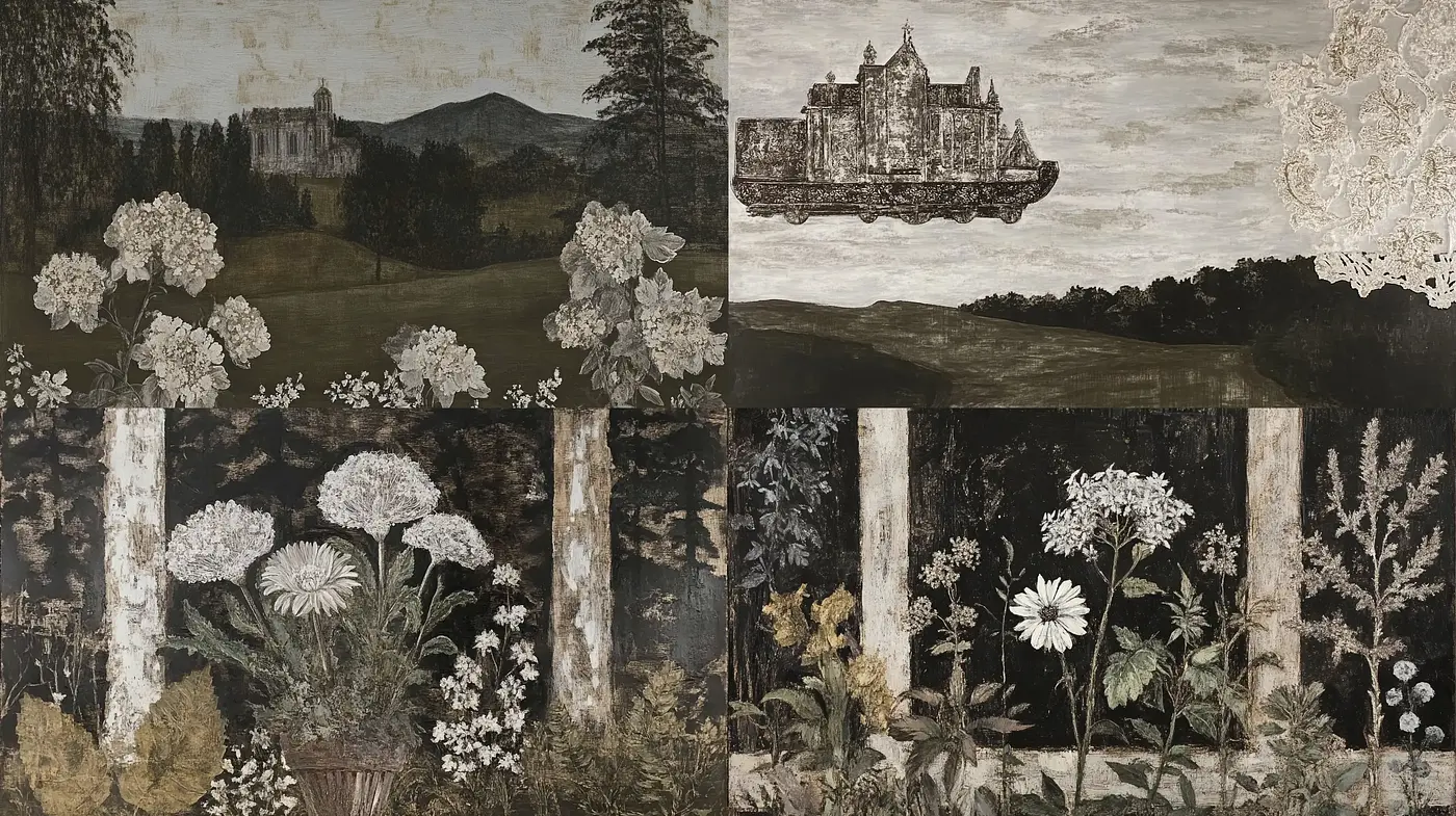 Ethereal Visions of Pastoral Scenes: A Fusion of Rustic Charm with Dreamlike Overtones - Midjourney sref style