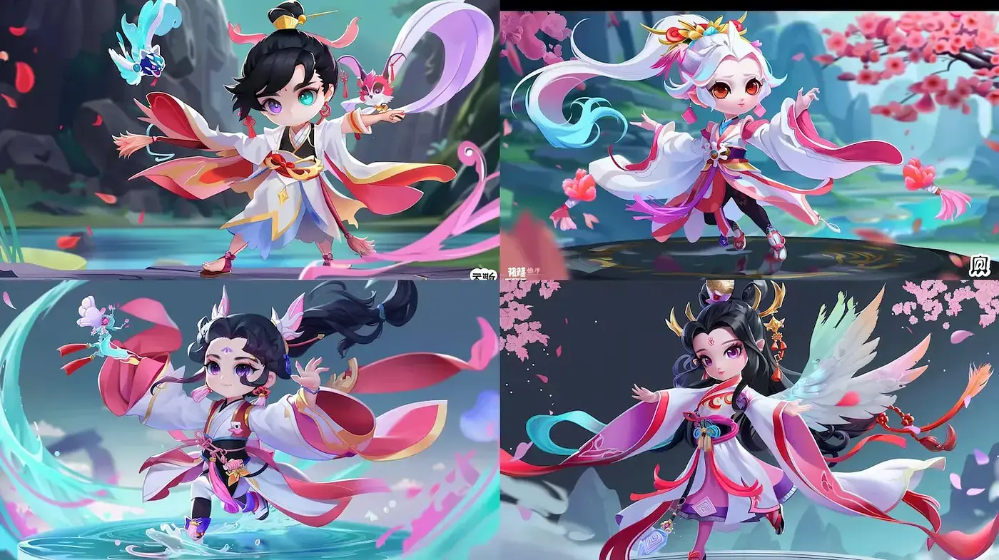 Elegant and Whimsical Fantasy Art with Rich Cultural Influences - Midjourney sref style