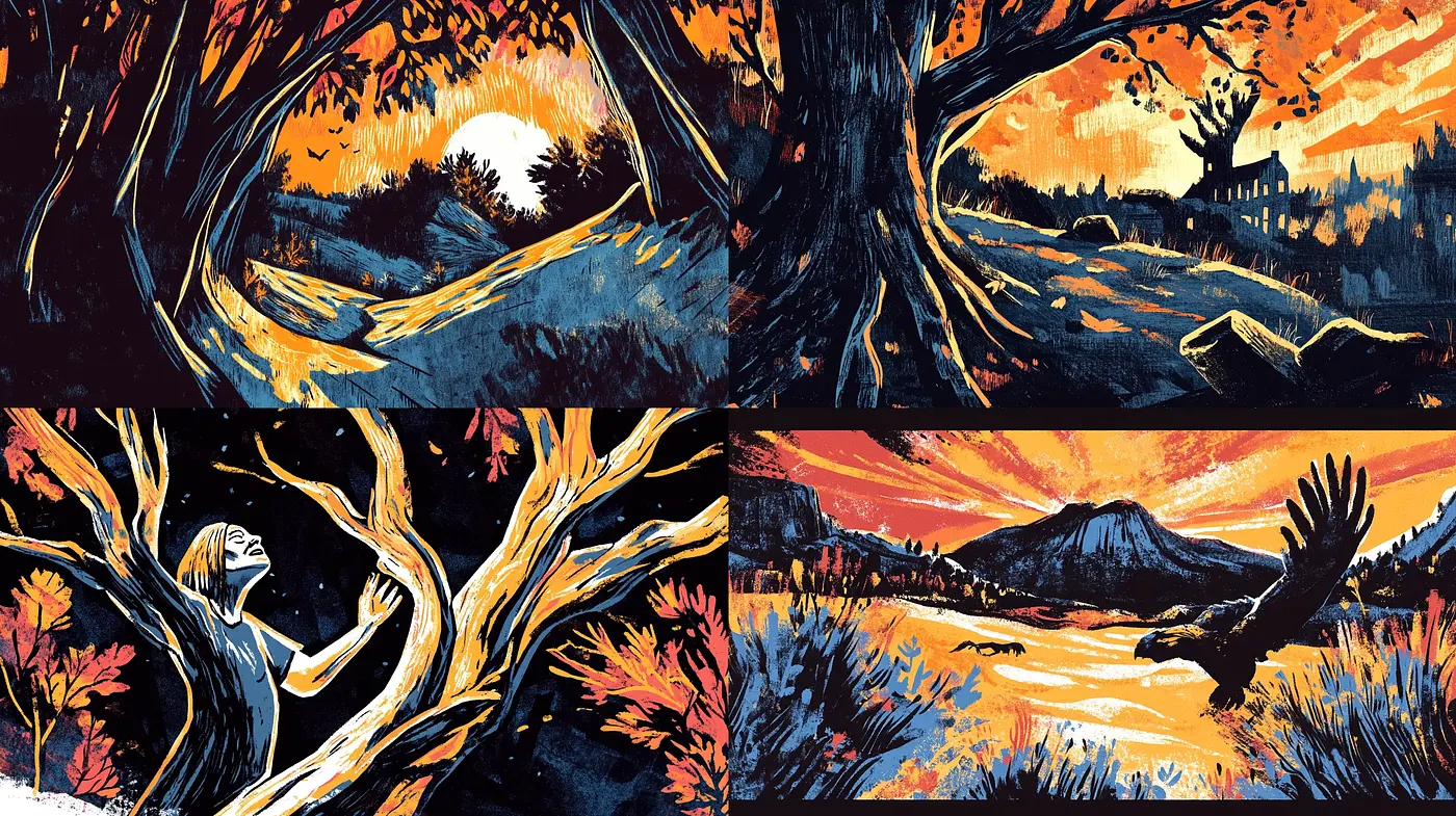 Twilight Reverie in Vibrant Expressionist Strokes - Midjourney sref style