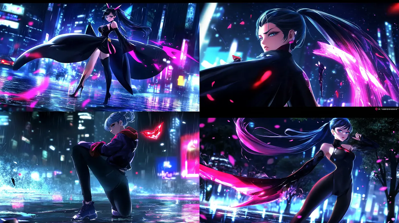Futuristic Urban Aesthetic with a Dark, Edgy Vibe - Midjourney sref style