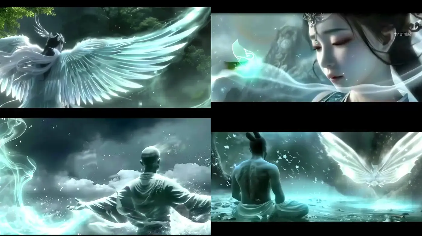 Ethereal Monochromatic Dreamscape with Surrealist Influence - Midjourney sref style