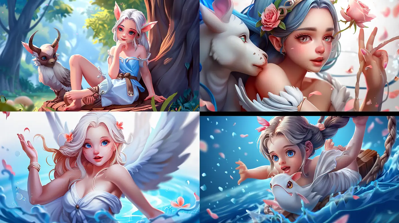 Ethereal Fantasy with a Pastel Dreamlike Essence - Midjourney sref style