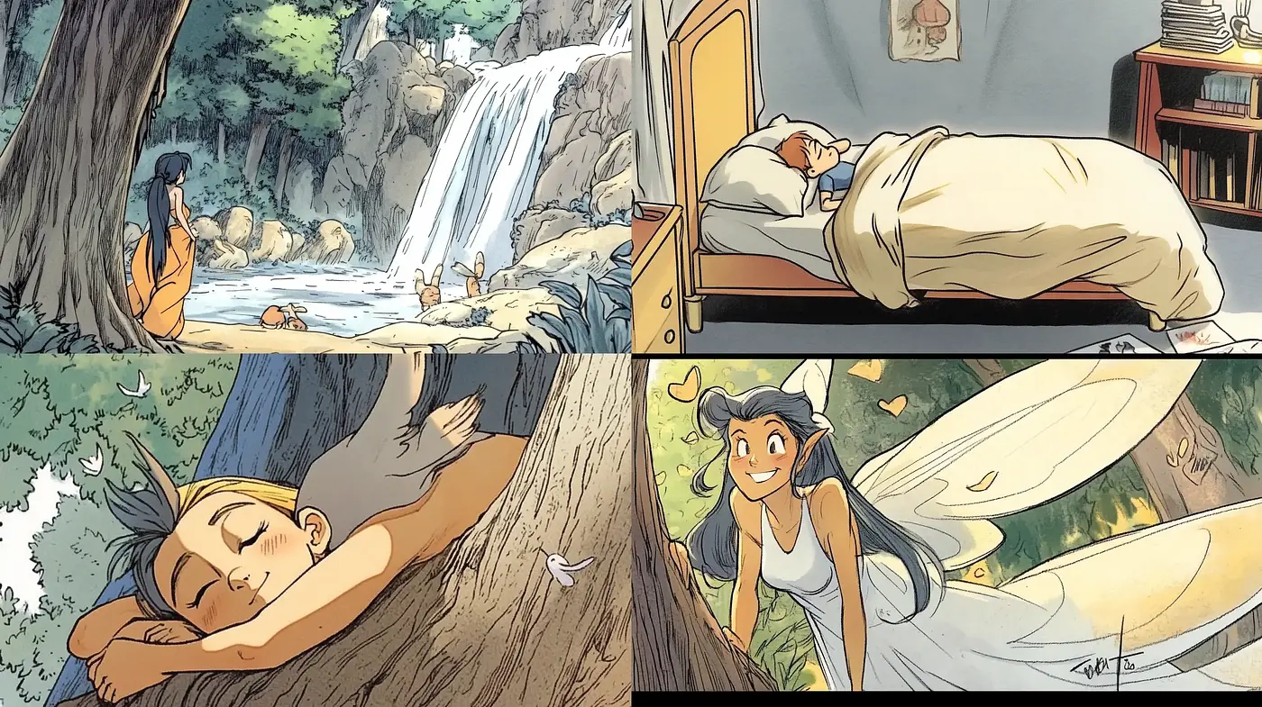 Enchanting Storybook Illustration Style with a Nostalgic Nature-Inspired Ambience - Midjourney sref style