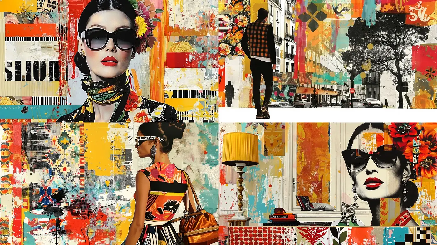 Urban Tapestry of Stylized Pop Art - Midjourney sref style