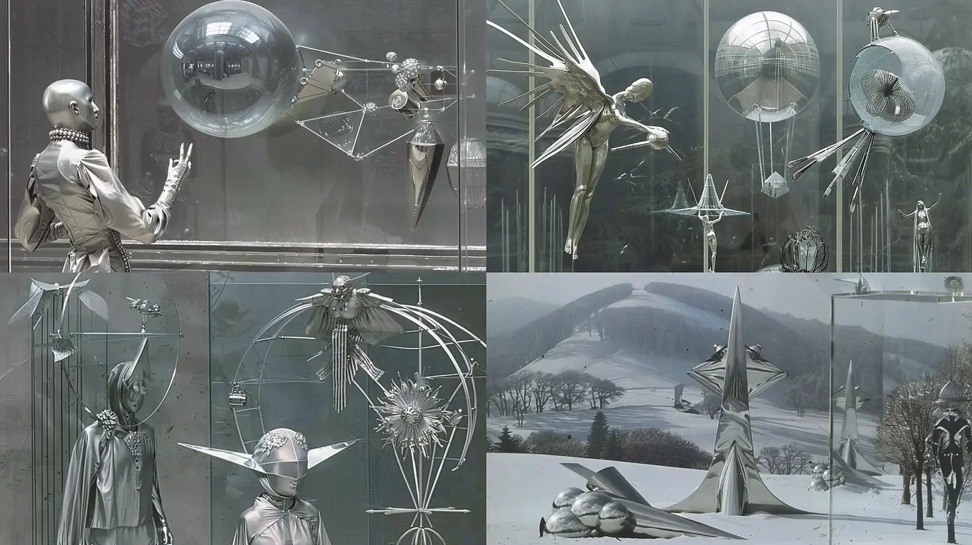 Ethereal Mechanica: A Fusion of Steampunk Aesthetic and Surrealism - Midjourney sref style