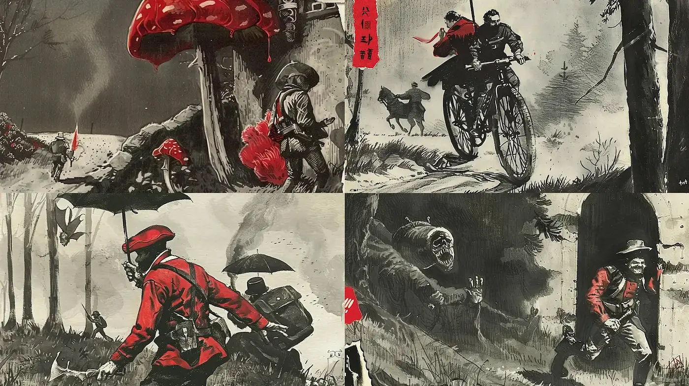 Dynamic and Engaging Visual Narrative with a Gritty Aesthetic - Midjourney sref style