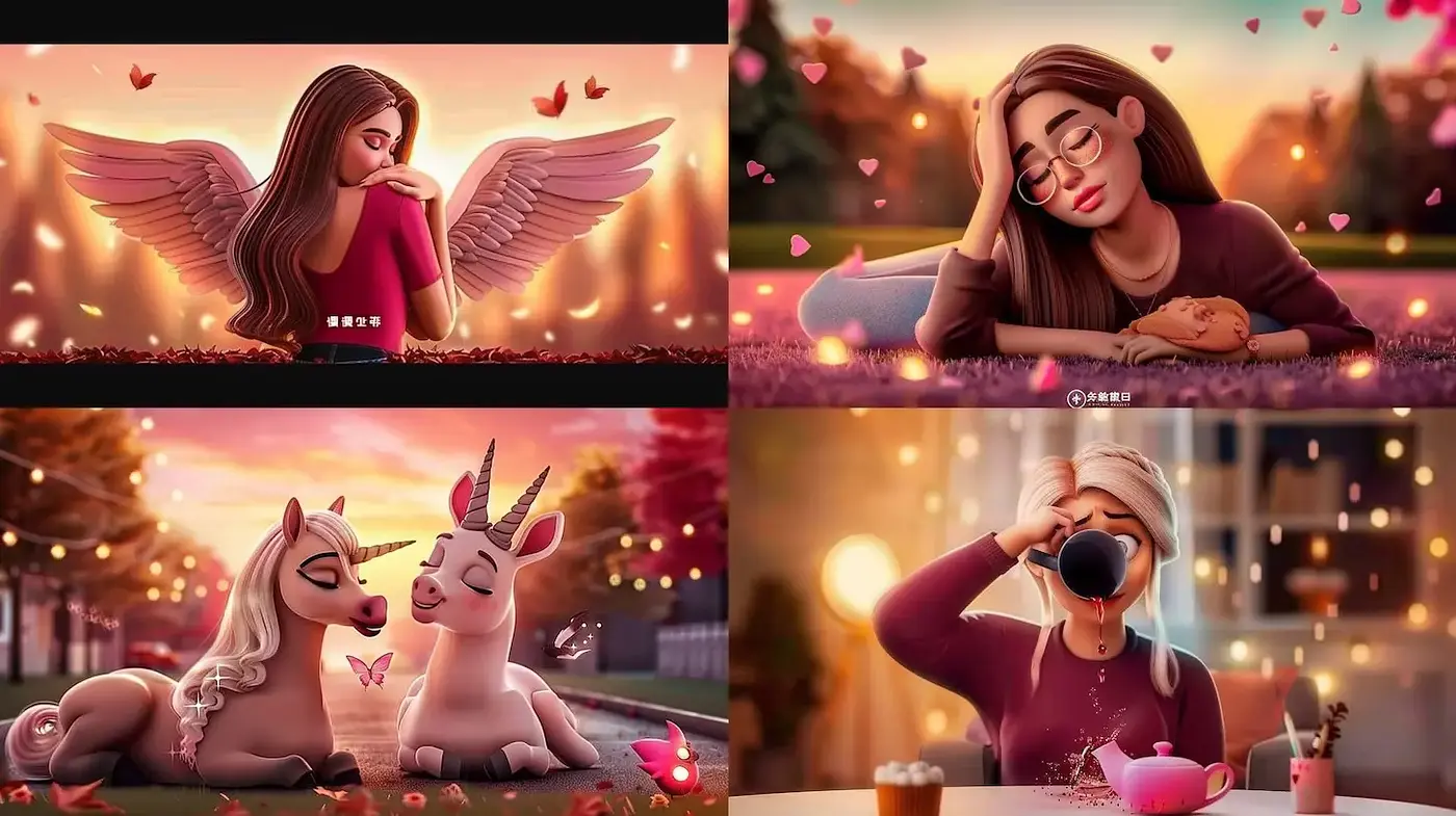 Whimsical and Dreamy Digital Illustrations with a Touch of Fantasy - Midjourney sref style