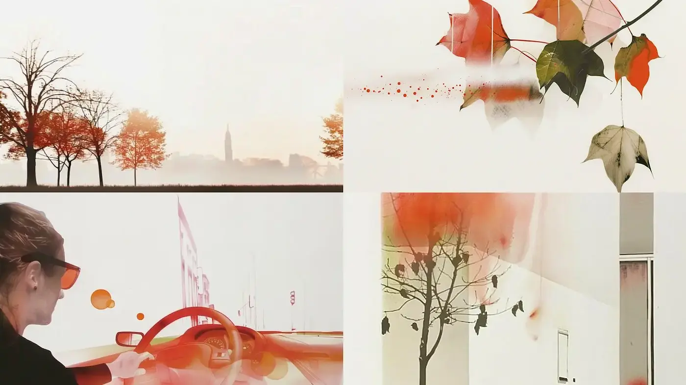 Soft and Ethereal Urban Landscape with Organic Elements - Midjourney sref style
