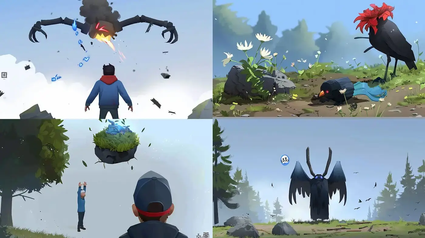 Stylized Fantasy Elements with Playful Atmosphere - Midjourney sref style
