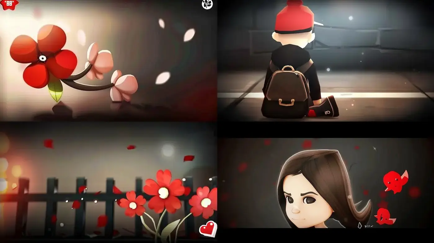 Charming and Whimsical Style with a Touch of Melancholy - Midjourney sref style