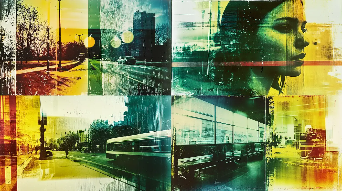 Urban Nostalgia in Abstract Expressionism - Midjourney sref style