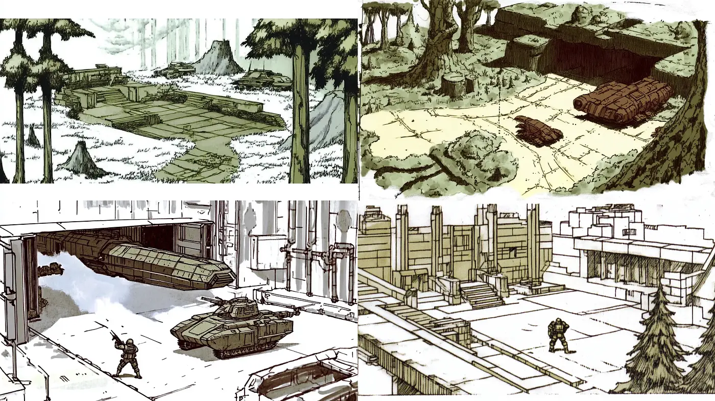 Sepia-Toned Echoes of a Dystopian World - Midjourney sref style