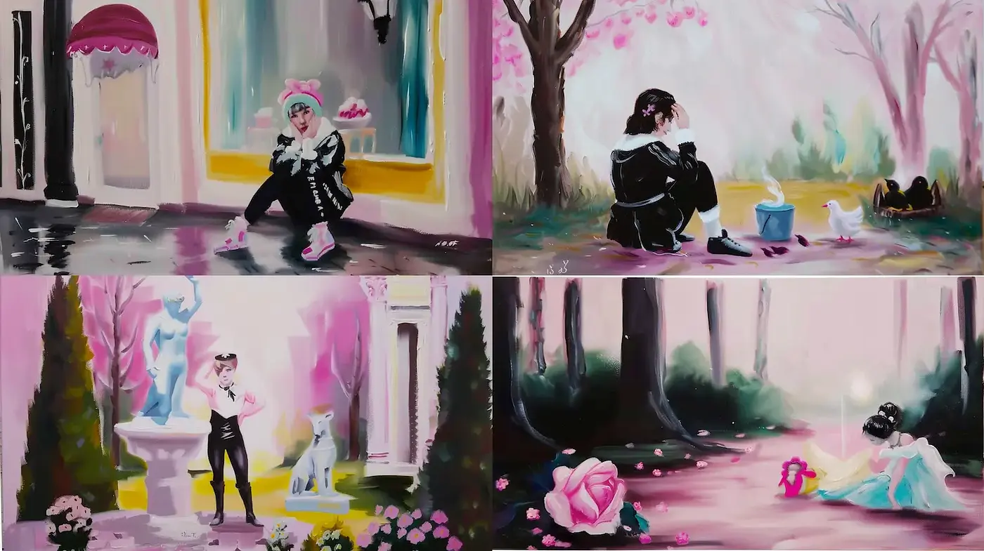 Whimsical and Dreamlike Fantasy with a Playful Touch - Midjourney sref style