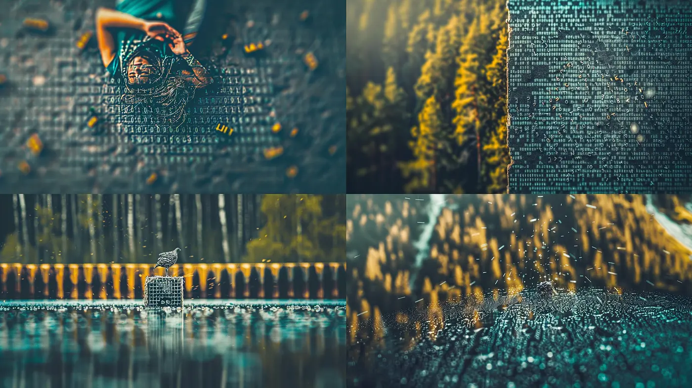 Ethereal Autumnal Hues and Textured Serenity: A Digital Tapestry - Midjourney sref style
