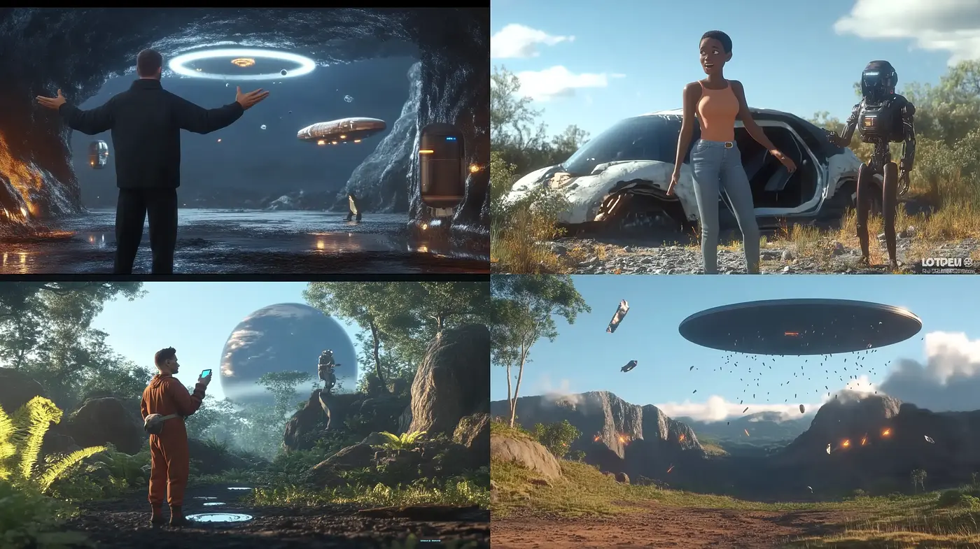 Otherworldly Sci-Fi Visions with a Touch of Surrealism - Midjourney sref style