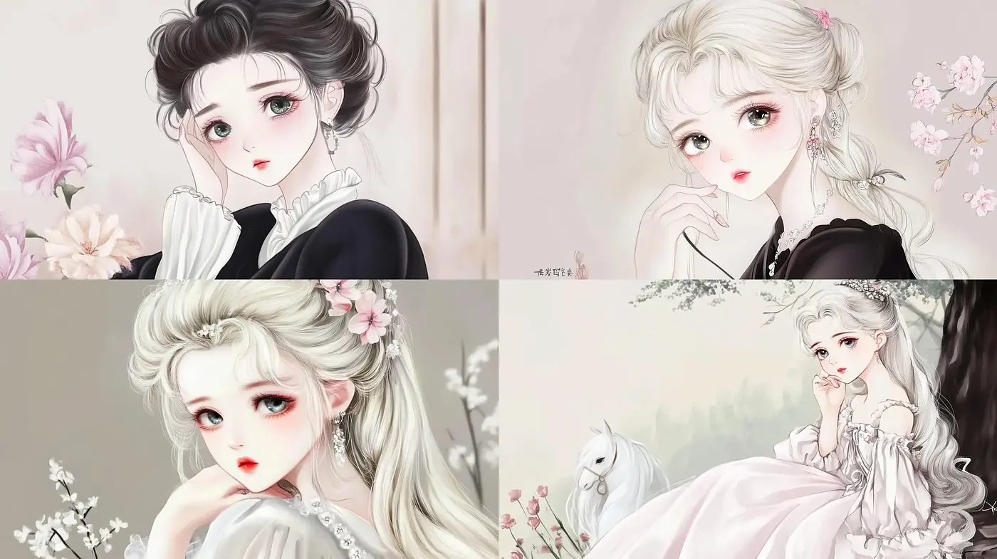 Elegant Whimsicality: Ethereal Anime-Inspired Illustrative Art - Midjourney sref style