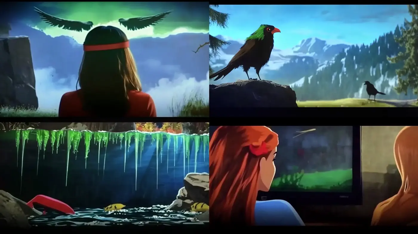 Ethereal Nature-Inspired Cinematic Tapestry - Midjourney sref style