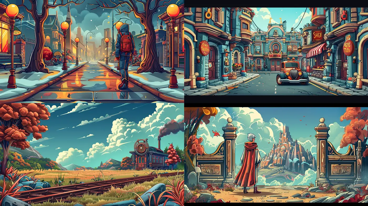 Ethereal Dreamscape of Luminous Hues and Surreal Vistas - Midjourney sref style