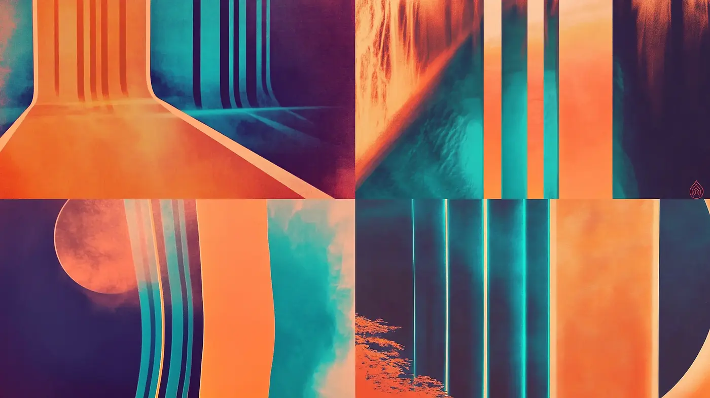 Surreal Terracotta Dunes: A Synthesis of Dreamlike Horizons and Retrofuturistic Hue Interplay - Midjourney sref style