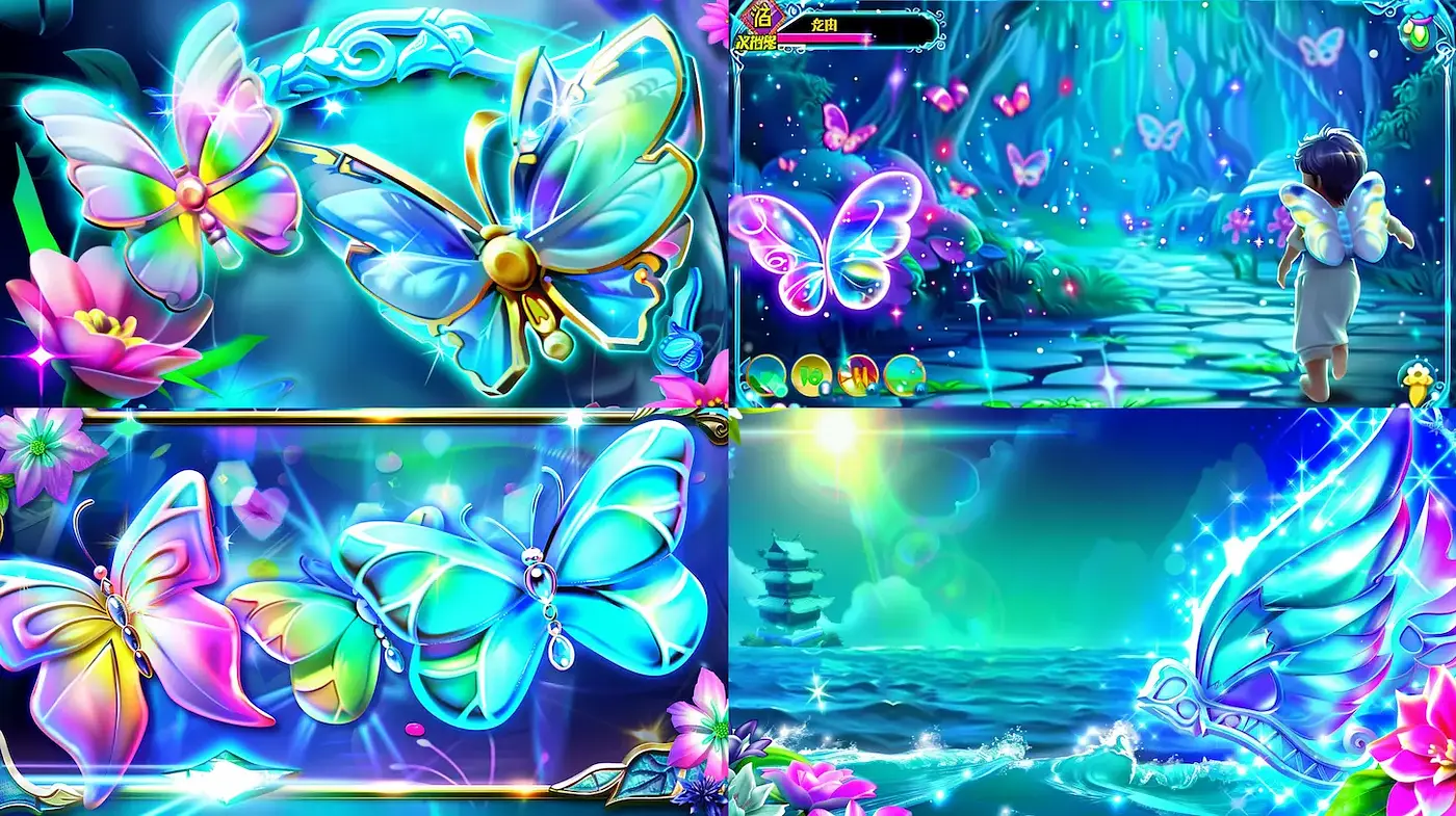 Whimsical and Vibrant Dreamscape with Ethereal Elements - Midjourney sref style
