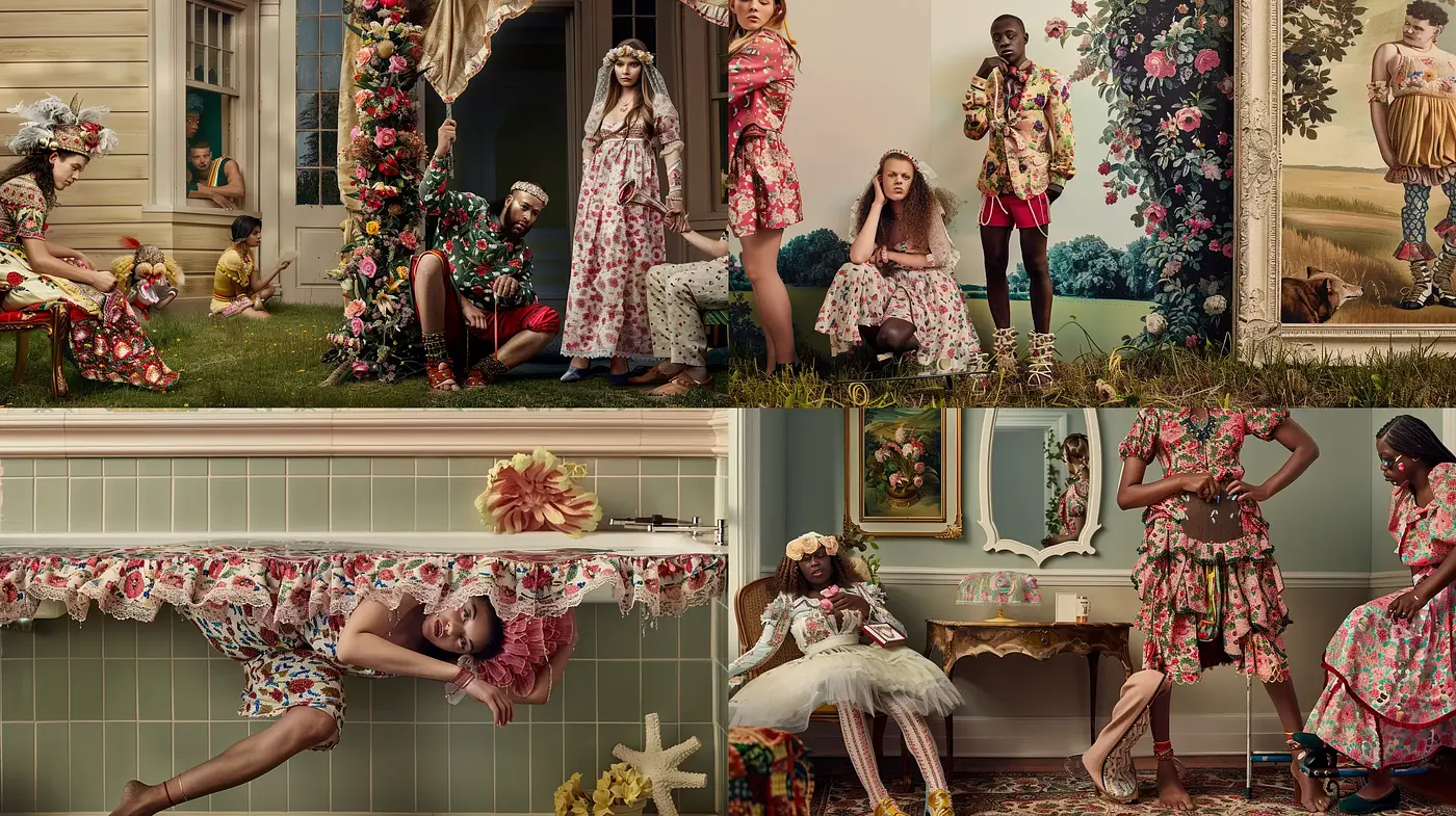 Eccentric Elegance with Surrealist Undertones - Midjourney sref style