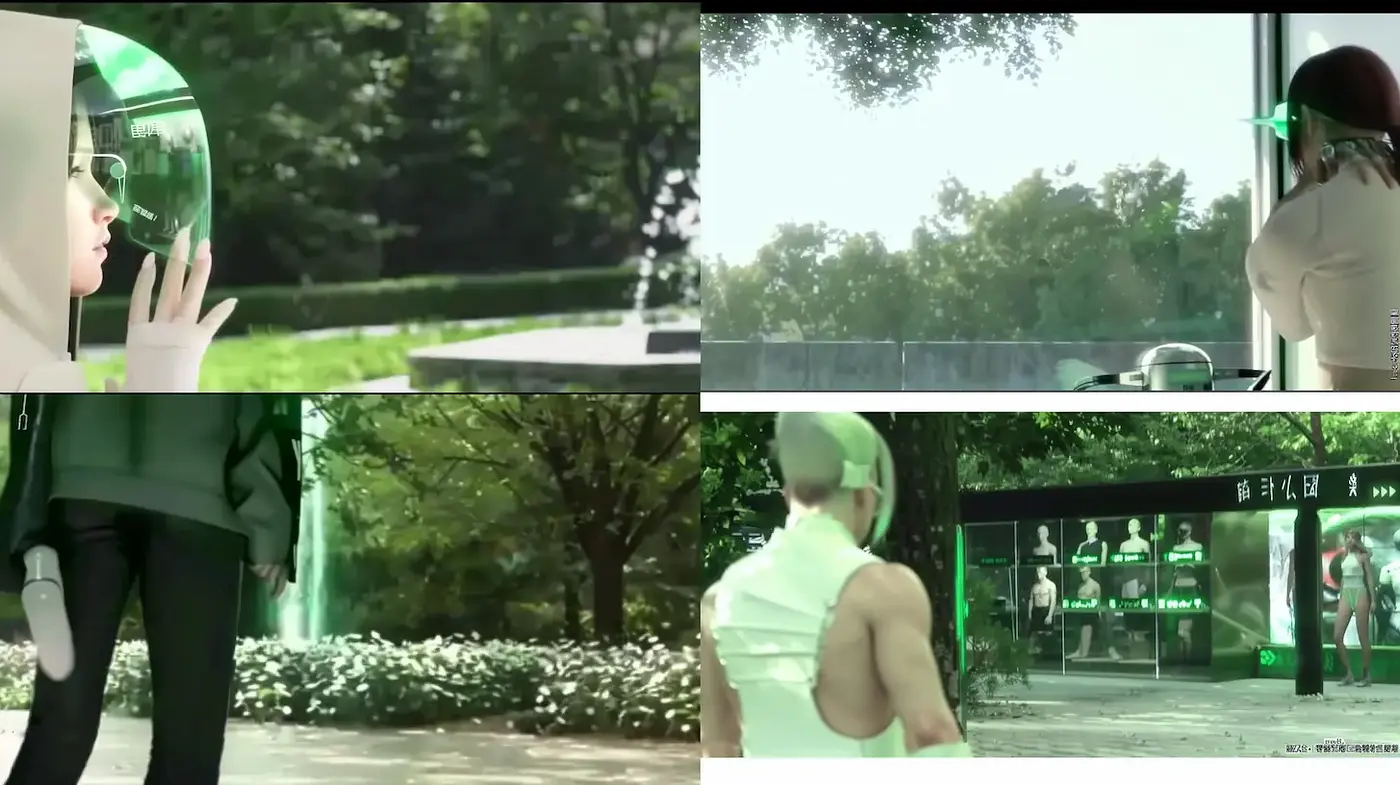 Futuristic Environmental Aesthetics with a Green Palette - Midjourney sref style