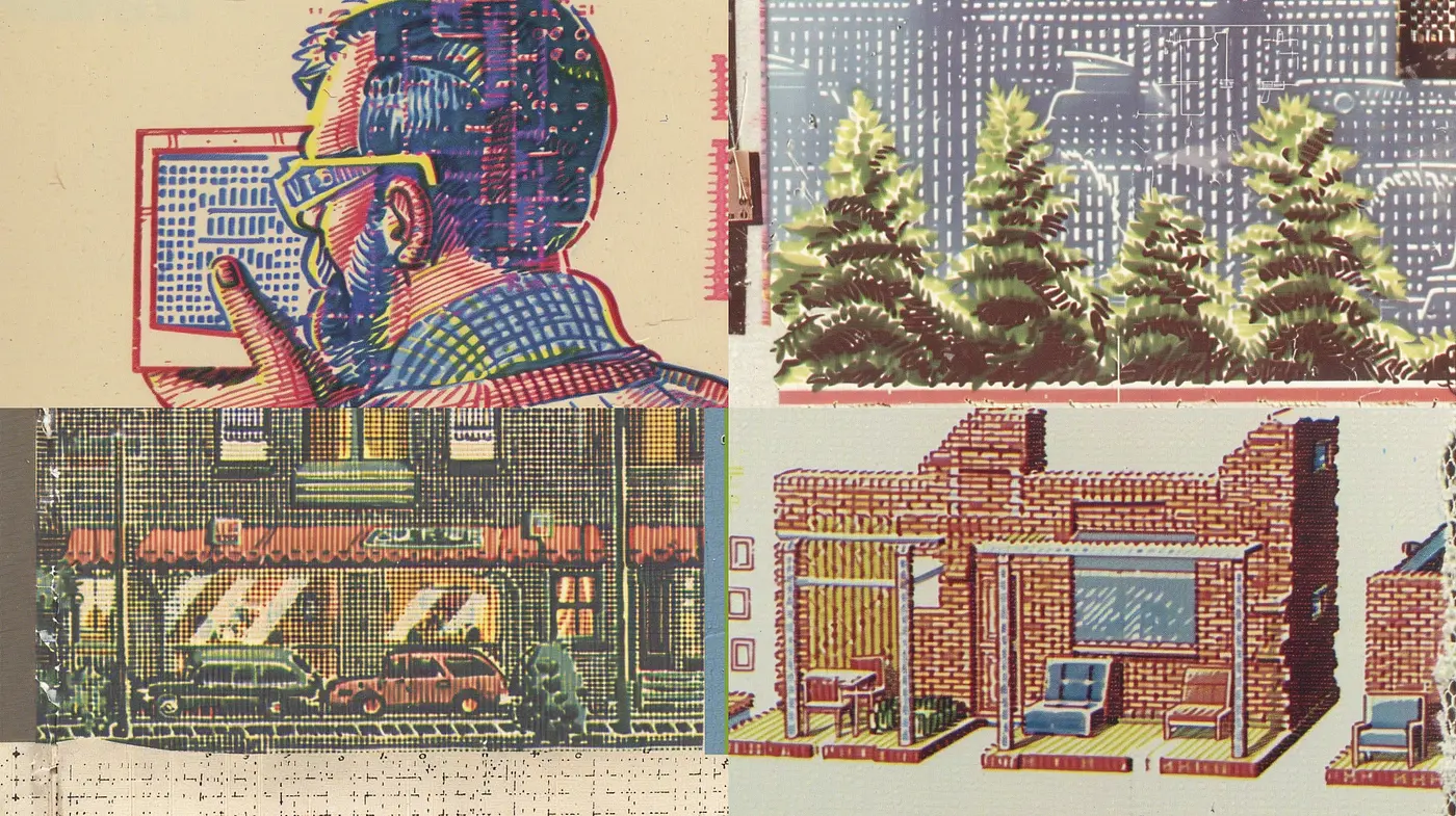 Retro Halftone Revival: Nostalgic Simplicity with a Modern Twist - Midjourney sref style