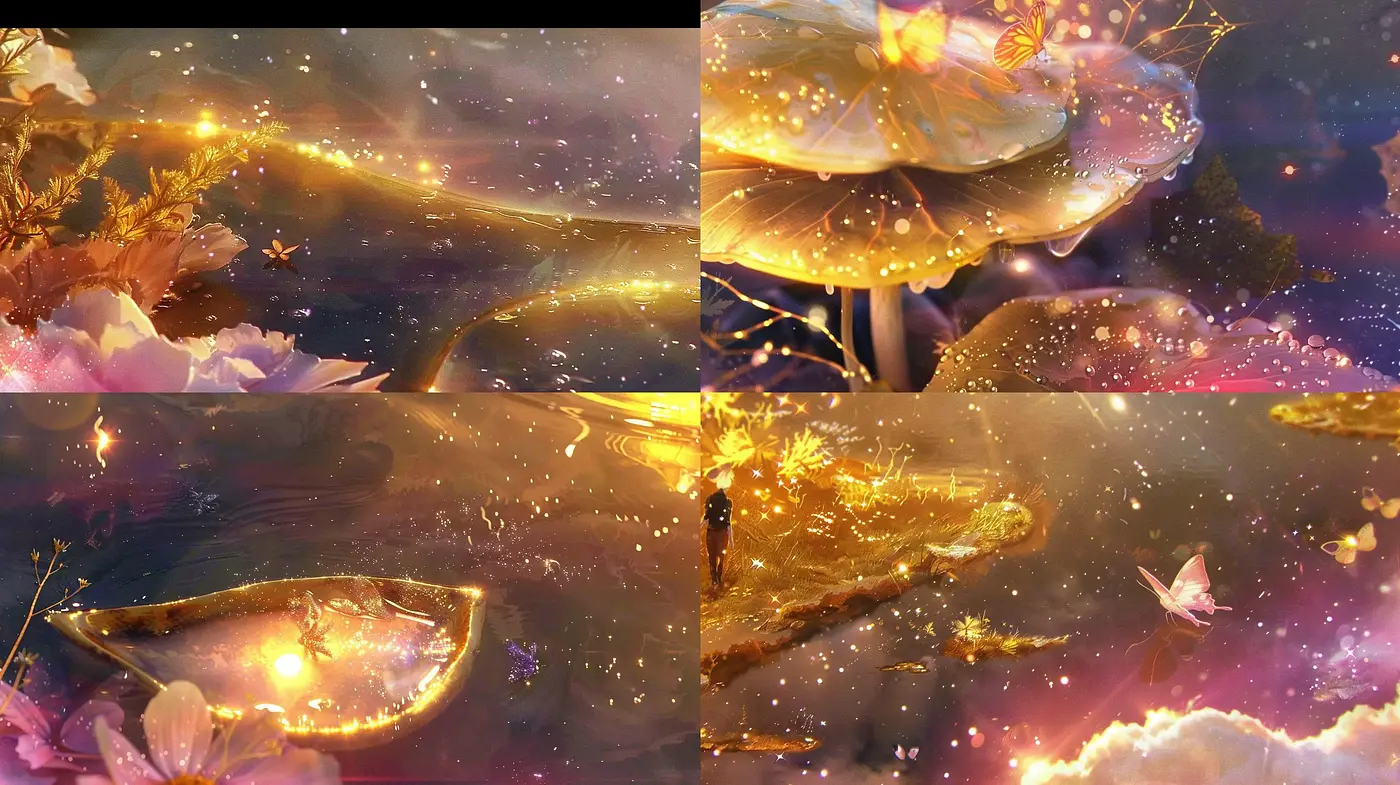 Ethereal Luminescence: A Dreamy Synthesis of Fantasy and Reality - Midjourney sref style
