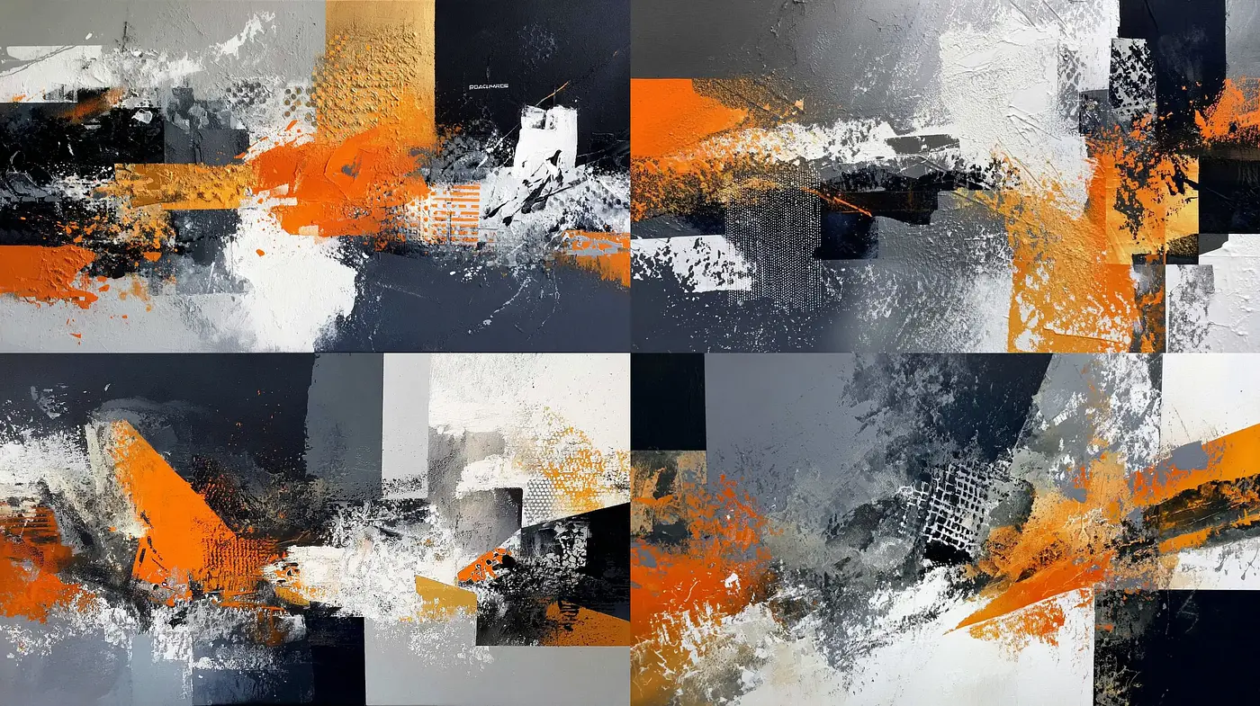 Dynamic and Abstract Urban Expressionism with a Contemporary Vibe - Midjourney sref style