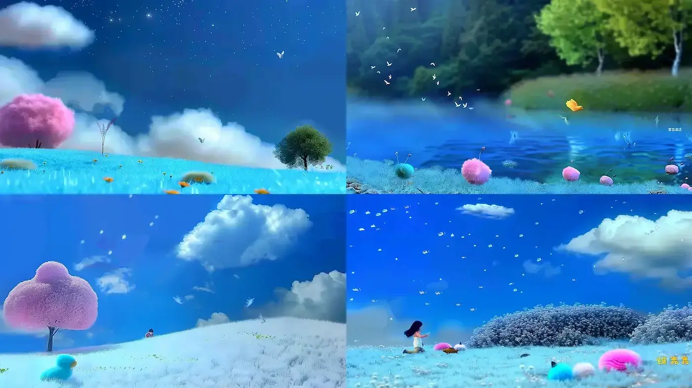 Whimsical and Dreamy Landscapes with Pastel Aesthetics - Midjourney sref style