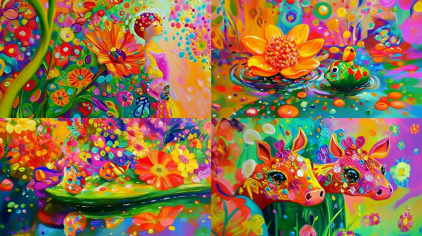 Psychedelic Nature's Dream - Midjourney sref style