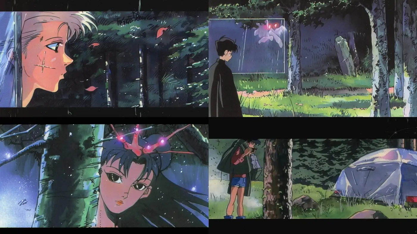 Enchanted Nocturnal Anime Dreamscape - Midjourney sref style