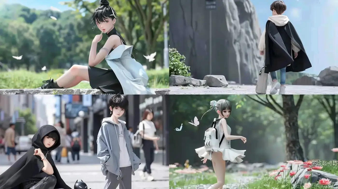 Elegant Fusion of Fantasy and Suburban Realism with a Touch of Playfulness - Midjourney sref style