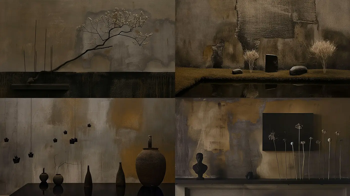 Subdued Elegance in Monochromatic Stillness - Midjourney sref style