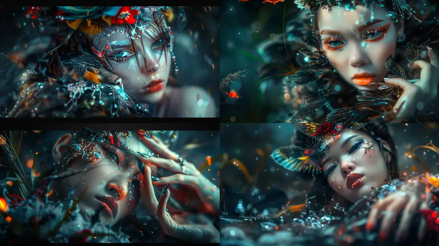 Surreal and Ethereal Aesthetic with a Nature-Infused Fantasy Vibe - Midjourney sref style