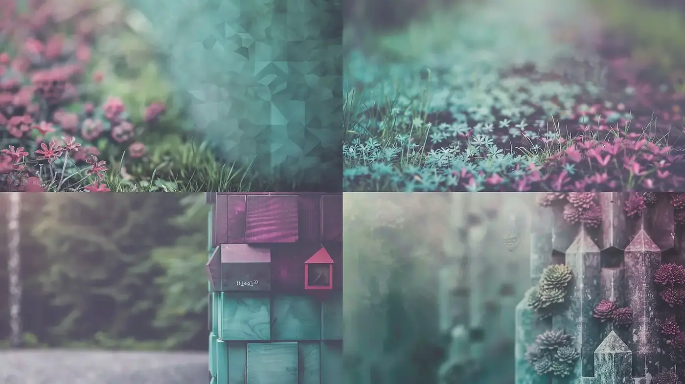 Serene and Textured Nature Scenes with a Dreamlike Quality - Midjourney sref style