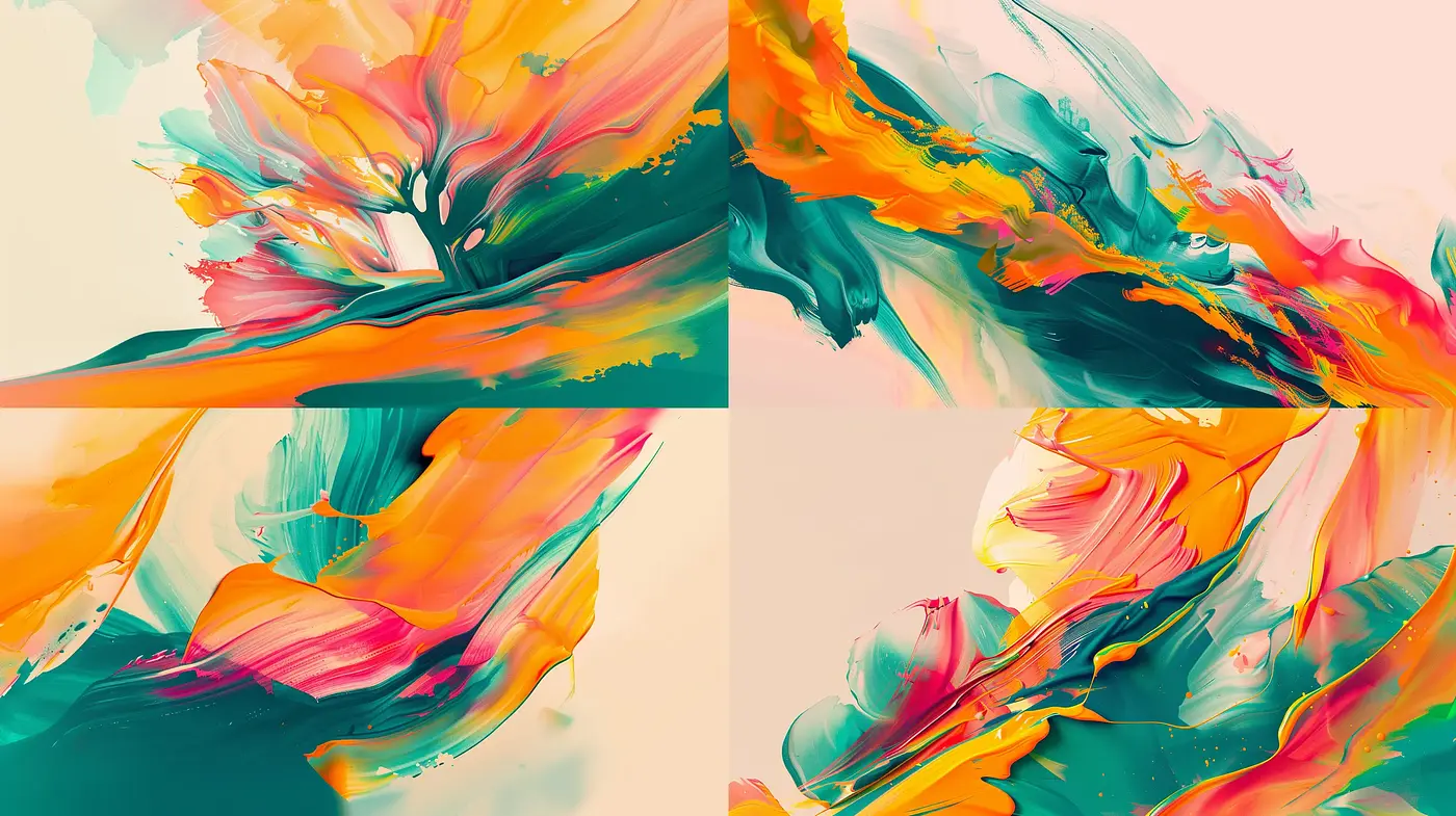 Surreal Abstract Color Infusion - Midjourney sref style