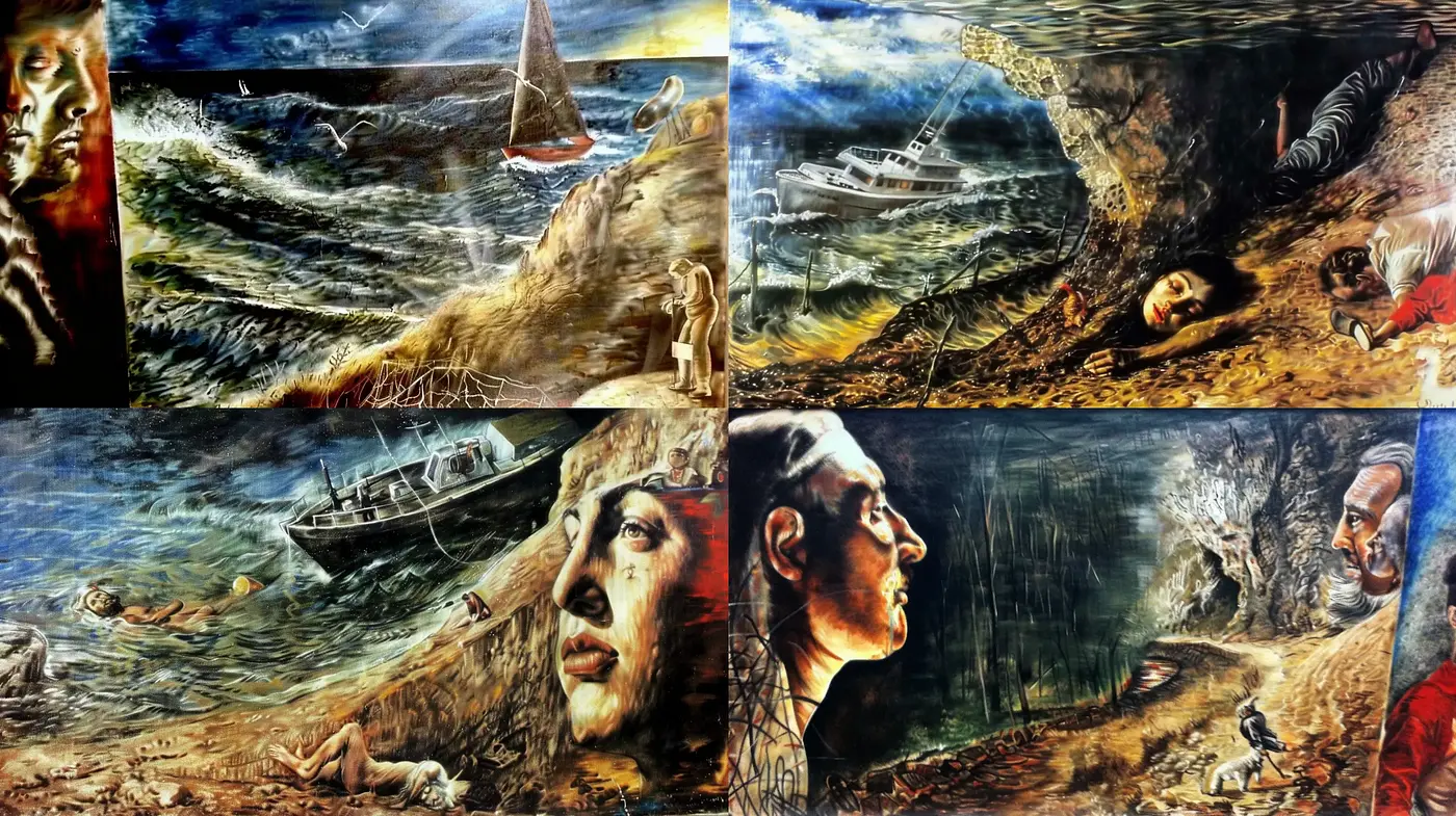 Surreal Seascapes and Ethereal Horizons: A Homage to Salvador Dalí - Midjourney sref style