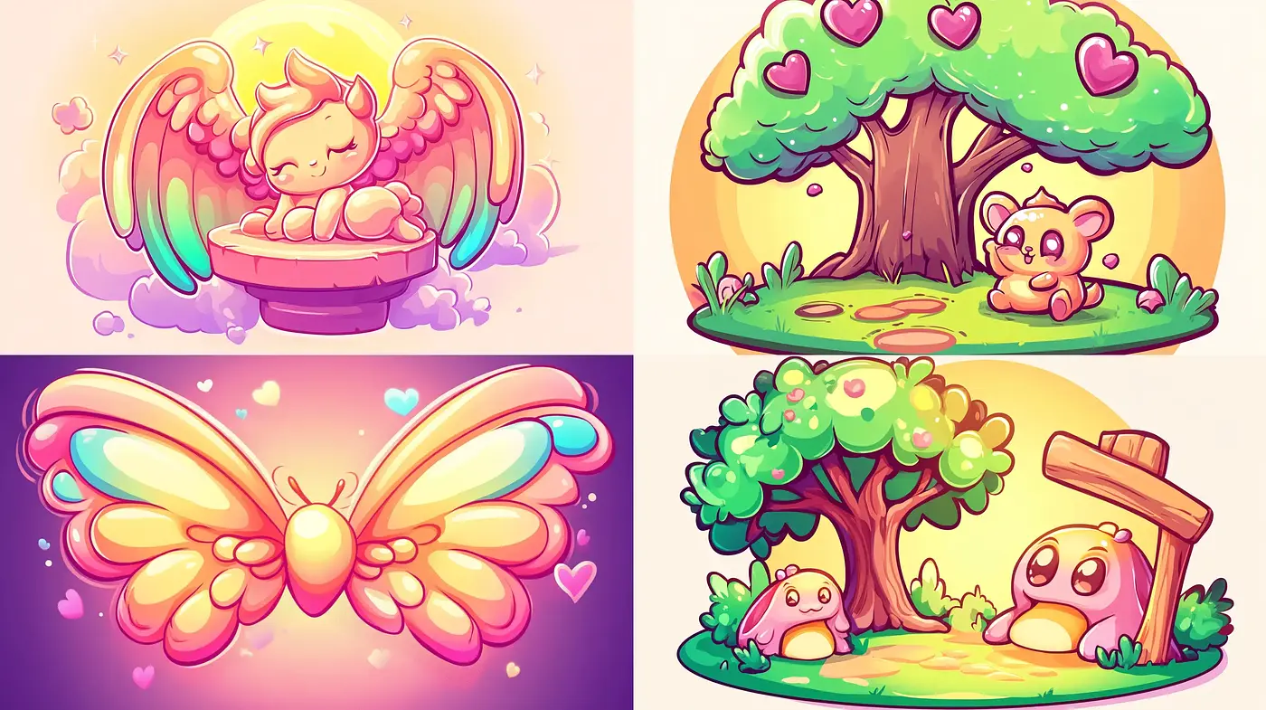Enchanted Whimsy: A Dreamlike Pastel Harmony - Midjourney sref style