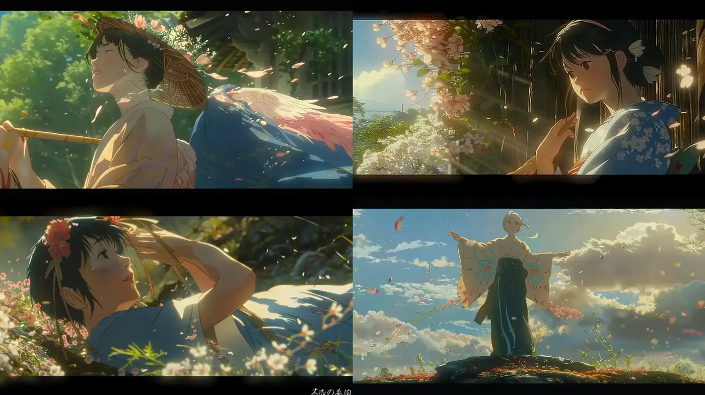 Luminous and Ethereal Anime-Inspired Visual Narratives - Midjourney sref style