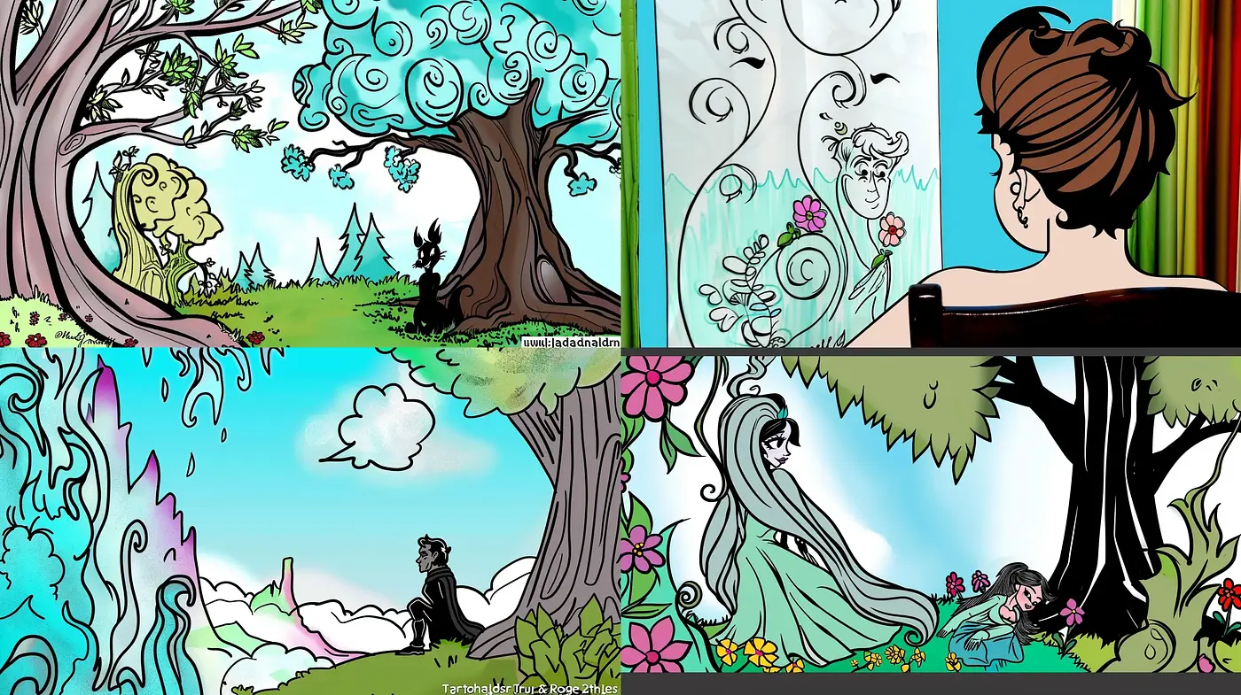 Whimsical Storybook Illustration Fusion - Midjourney sref style