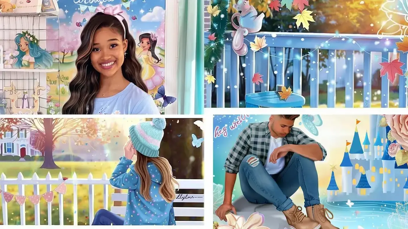 Vibrant and whimsical illustrations with a playful, youthful charm - Midjourney sref style