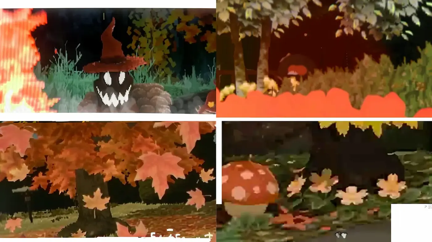 Whimsical Autumnal Fantasy with Mystical Touches - Midjourney sref style