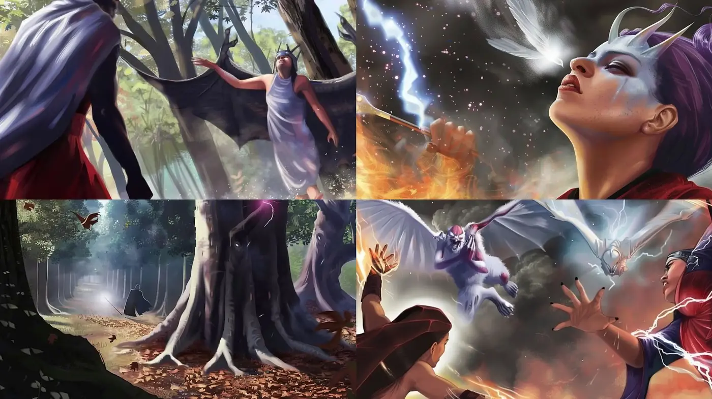 Ethereal Fantasy Realism with Vibrant Storytelling Verve - Midjourney sref style