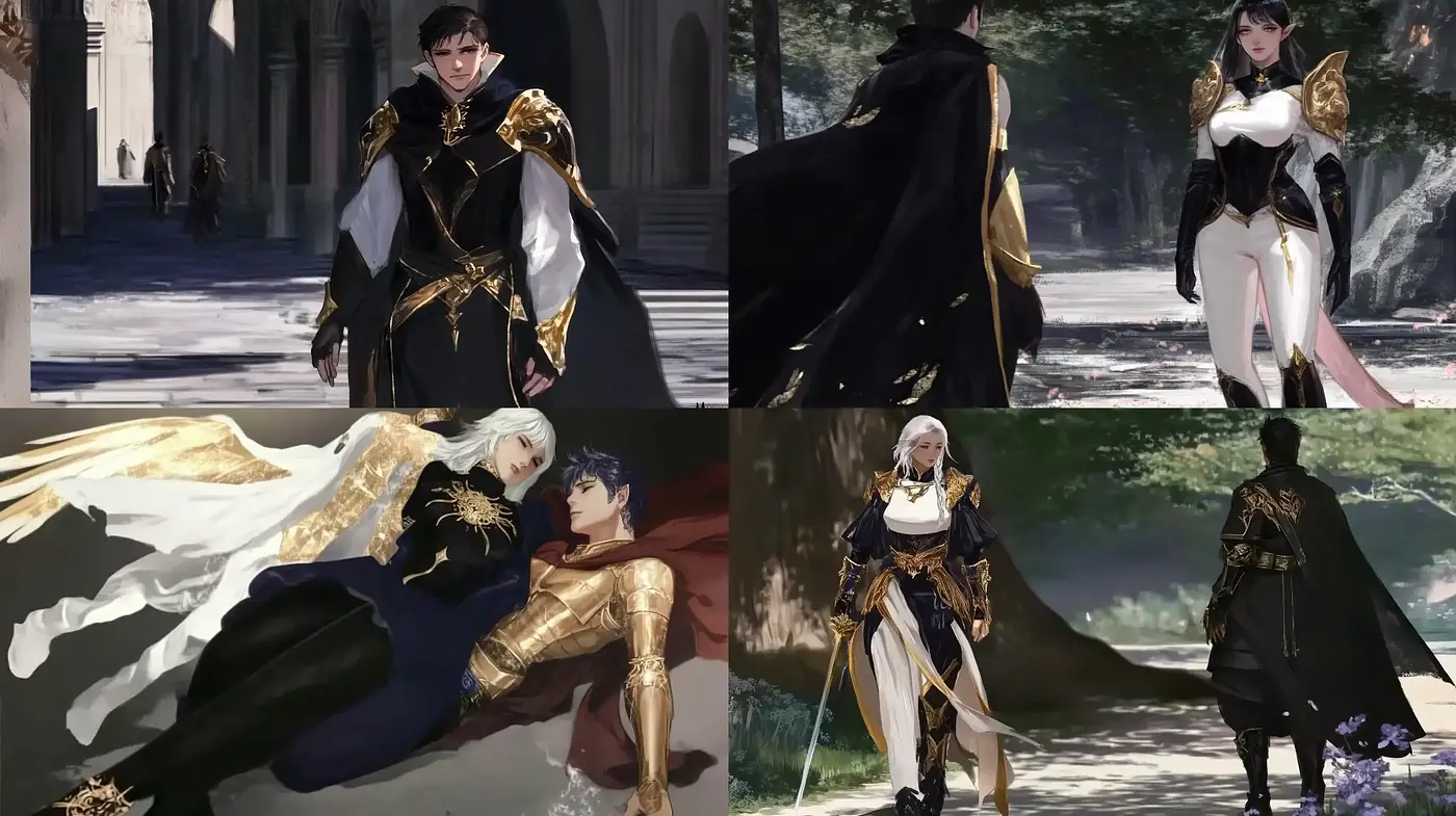 Majestic Elegance in a Fantasy World - Midjourney sref style