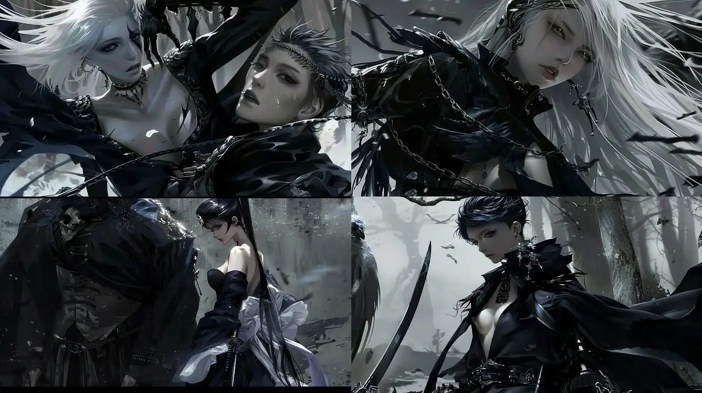 Gothic Elegance with Surreal Ethereal Undertones - Midjourney sref style