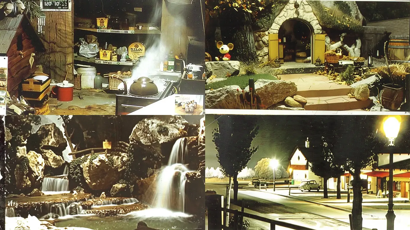 Warmly Lit Nostalgic Vistas with a Photorealistic Touch - Midjourney sref style