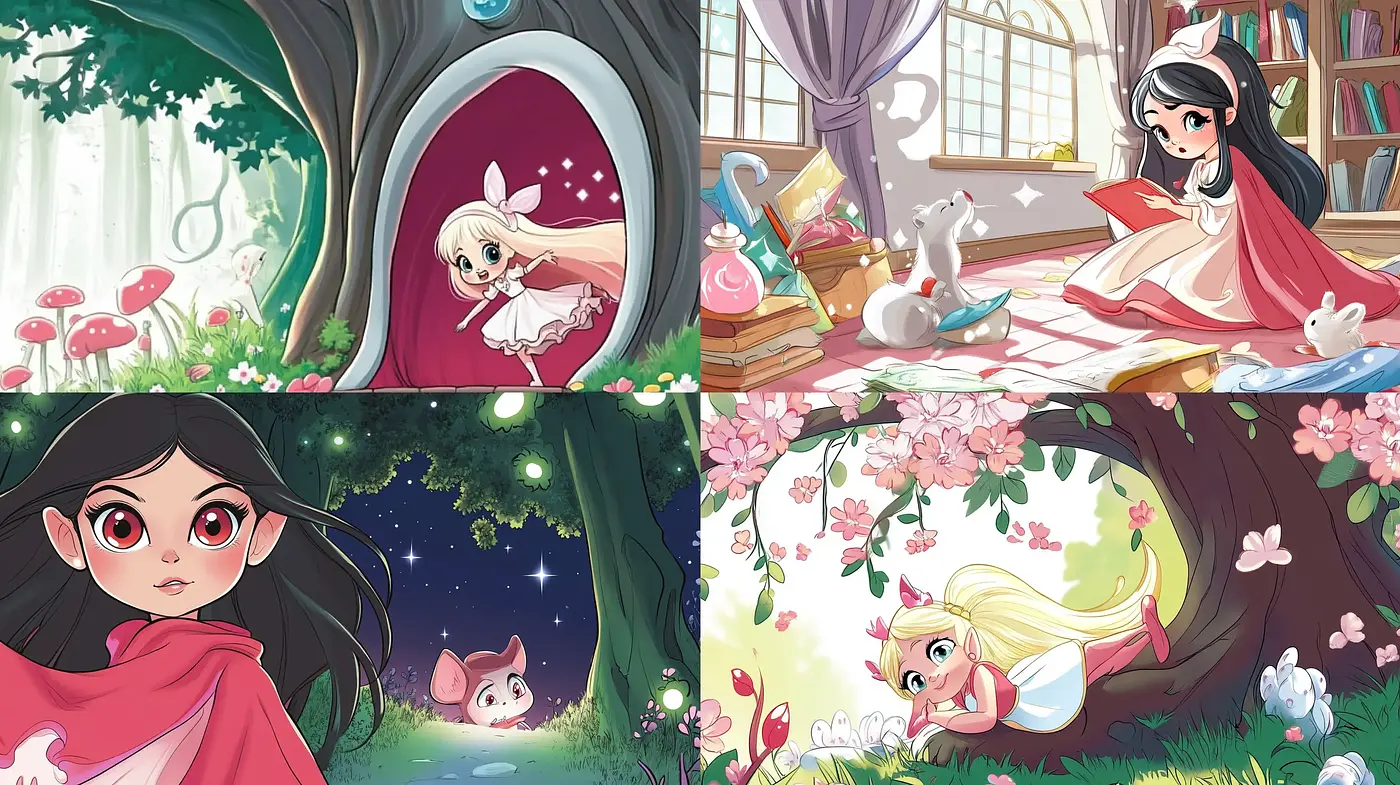 Enchanted Storybook Whimsy: A Homage to Classic Children's Illustrations - Midjourney sref style