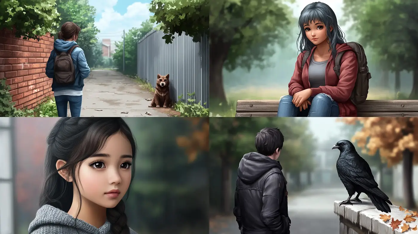 Subtle Pastoral Elegance with Contemporary Anime Essence - Midjourney sref style