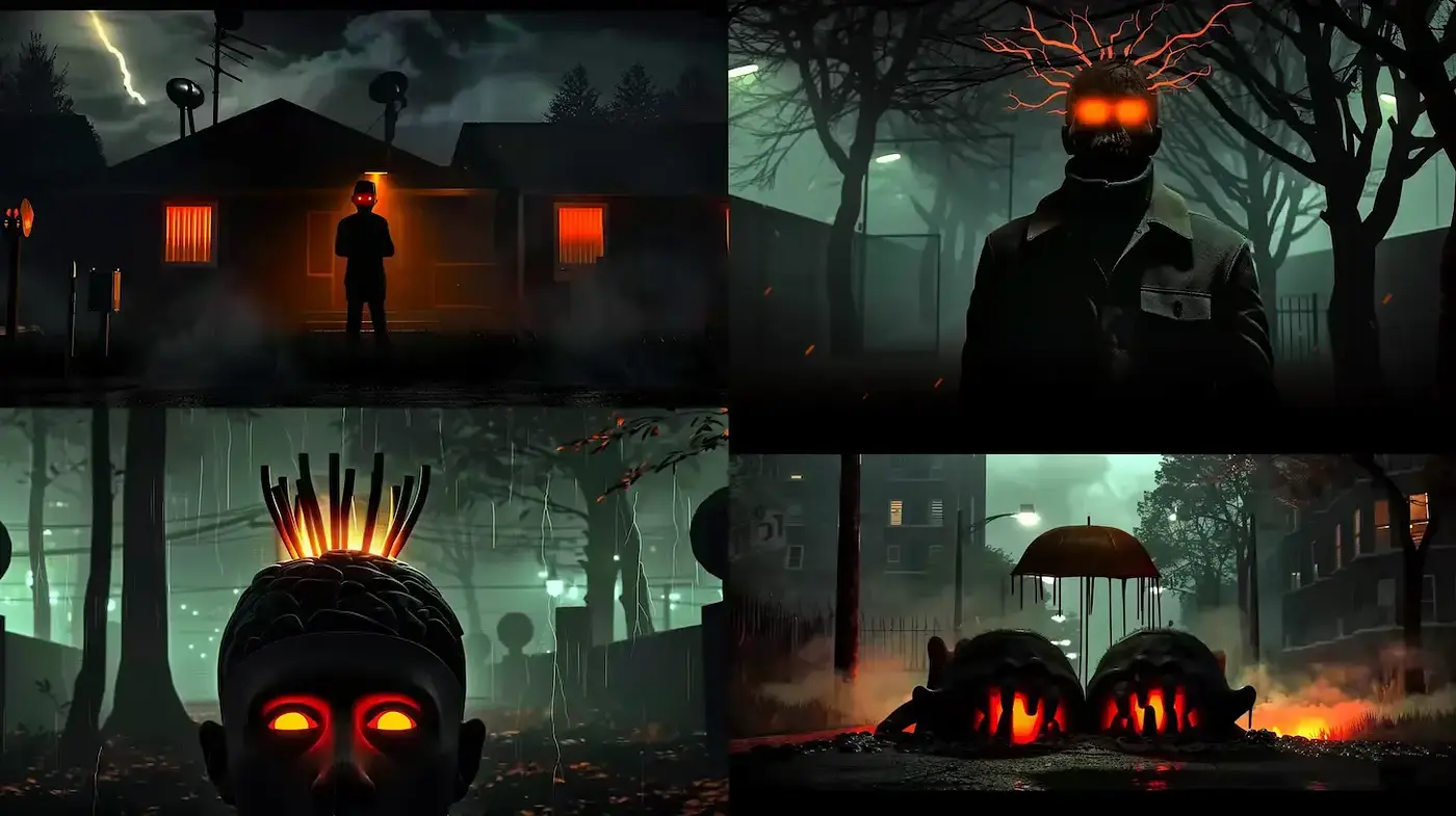 Dark Surrealism with a Haunting Atmosphere - Midjourney sref style
